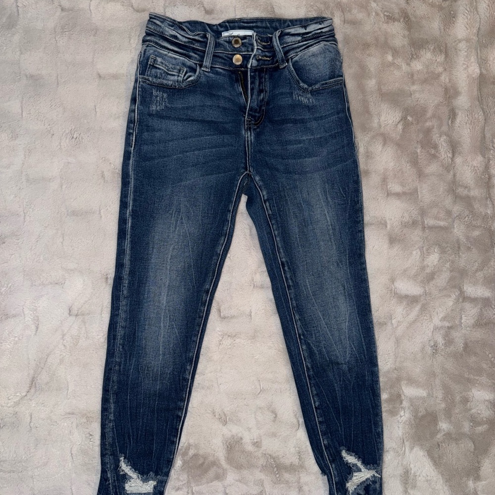 KanCan High Rise Dark Blue Jeans